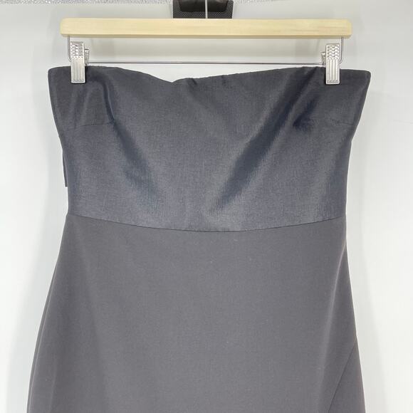 LIKELY | Valerie Dress in Black Bow Strapless Midi Sheath 4 - Picture 6 of 11